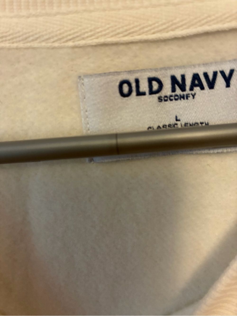 Old Navy SoComfy Sweatshirt Size Large NWOT Espresso Yourself Graphic Cream - Picture 10 of 10